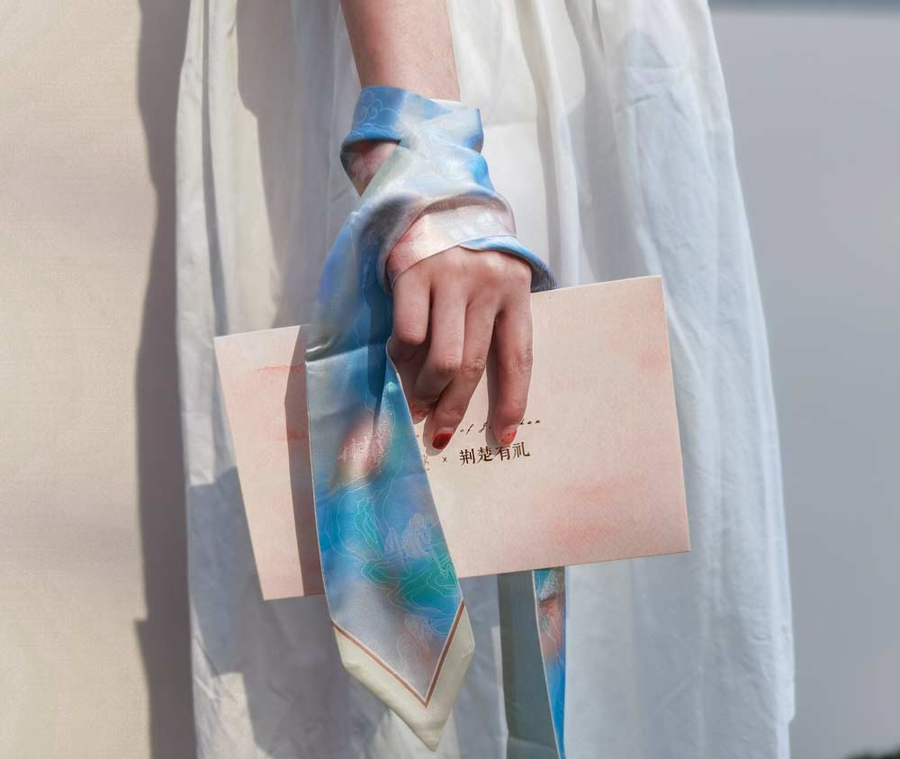 江汉揽胜图艺术飘带